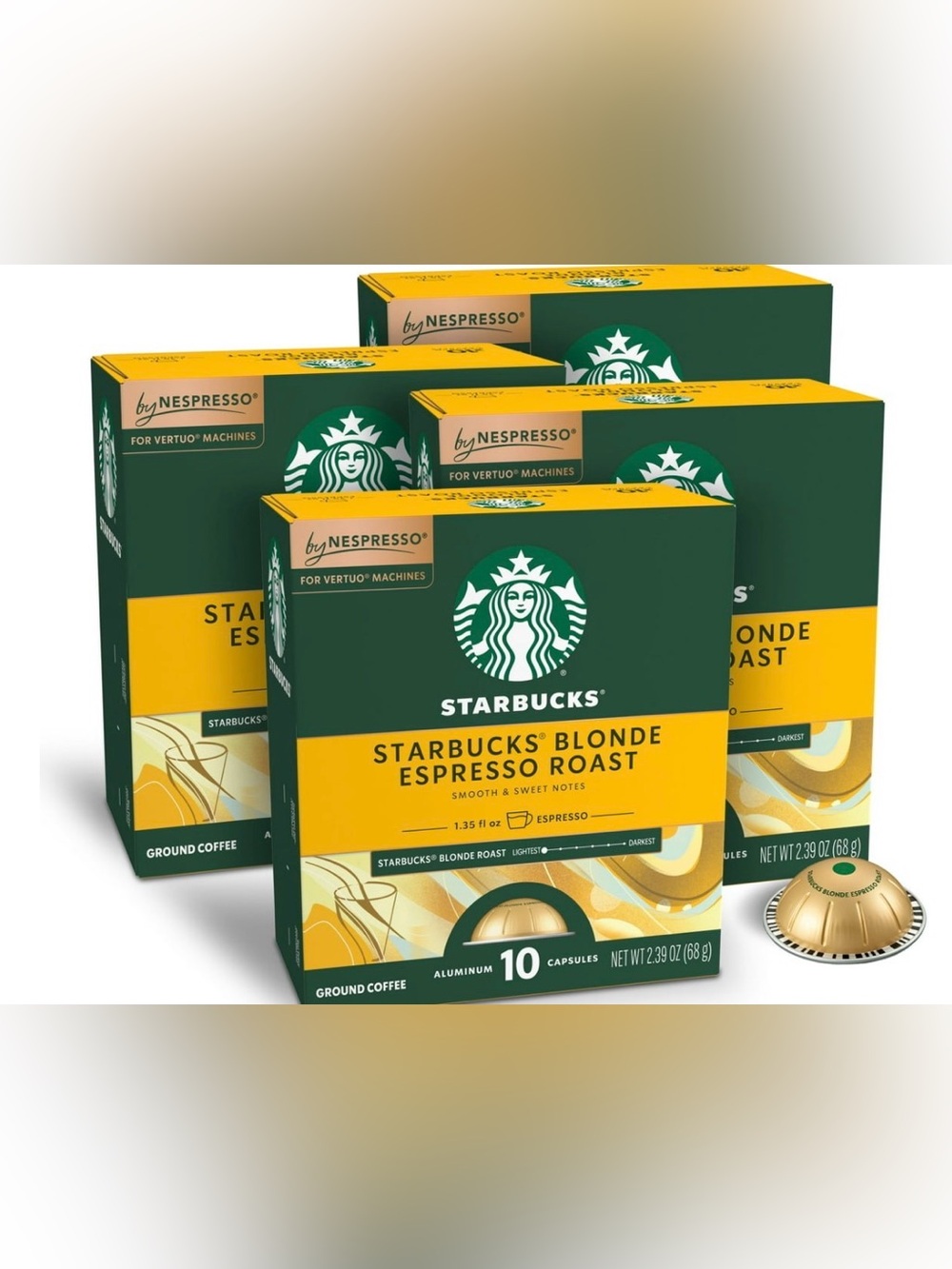 Starbucks by Nespresso Vertuo , Starbucks blonde Double Espresso Roast Nespresso